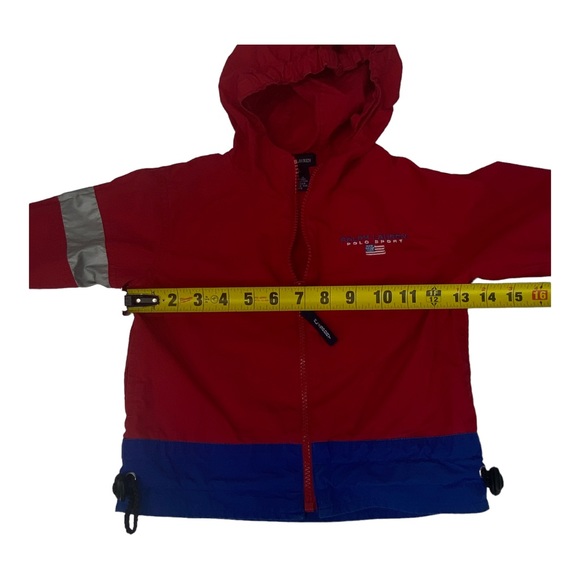 Ralph Lauren Polo Sport Jacket Size 12M - 24M  L XL Colorblock Spell Out Flag - Picture 13 of 14
